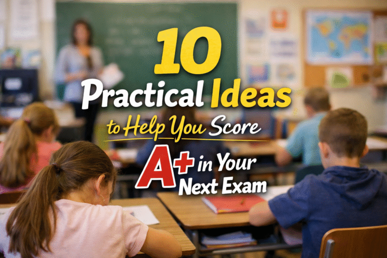 10 Practical Ideas to Help You Score A+ in Your Next Exam 10 Practical Ideas to Help You Score A+ in Your Next Exam