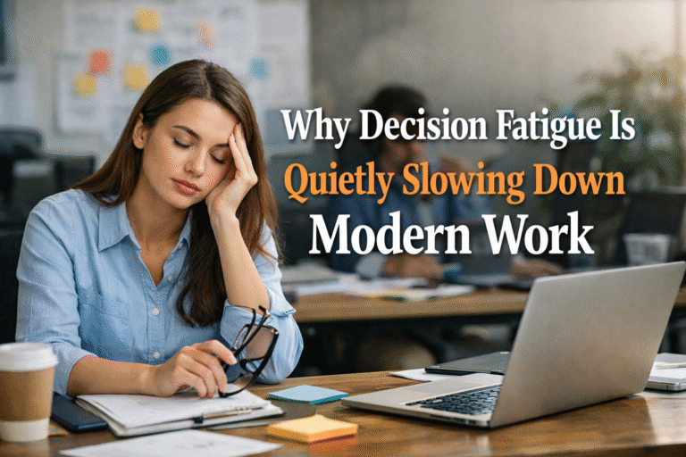 Why Decision Fatigue Is Quietly Slowing Down Modern Work Why Decision Fatigue Is Quietly Slowing Down Modern Work
