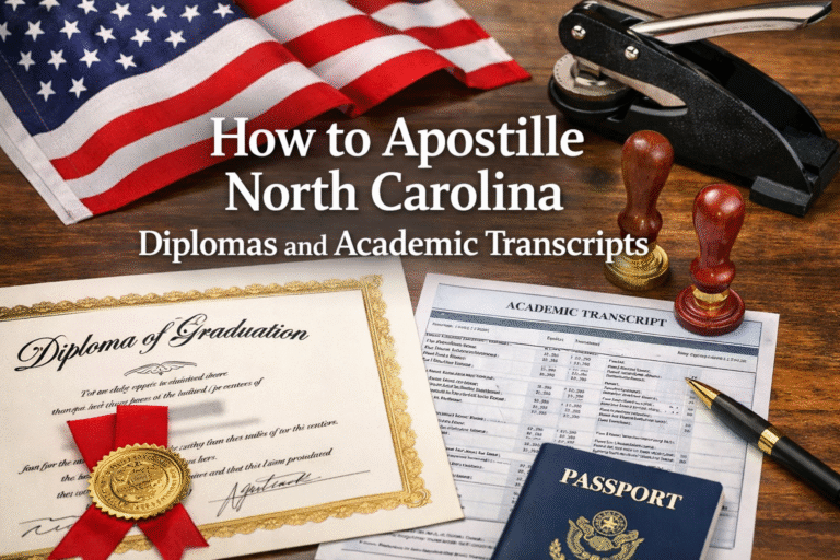 How to Apostille North Carolina Diplomas and Academic Transcripts How to Apostille North Carolina Diplomas & Transcripts: Step-by-Step Guide